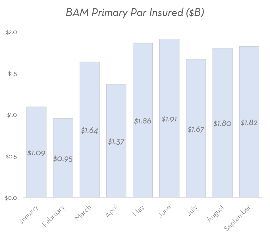 9M Primary Insured by Month